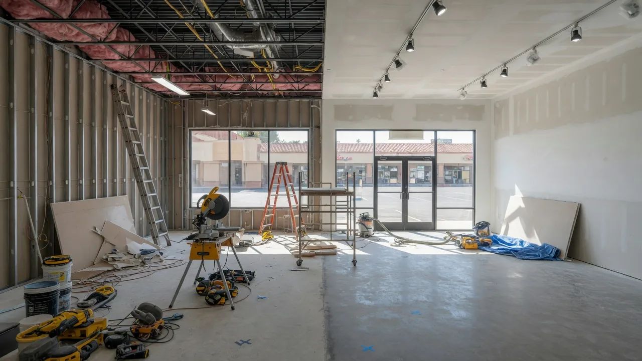 Retail strip-mall build-out in Atlanta