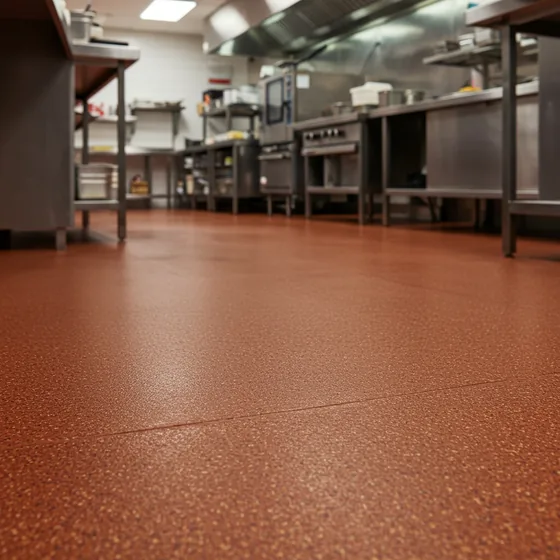Polished concrete restaurant dining and kitchen floor in Atlanta